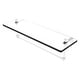 preview thumbnail 47 of 55, Allied Brass 16 Inch Glass Vanity Shelf with Integrated Towel Bar 16 - Matte White