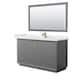 Option Dark Gray, Bronze Trim, White Cultured Marble Top