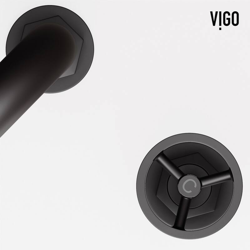 Vigo VG01305 Hart 1.2 GPM 8" H Double Handle Widespread Bathroom