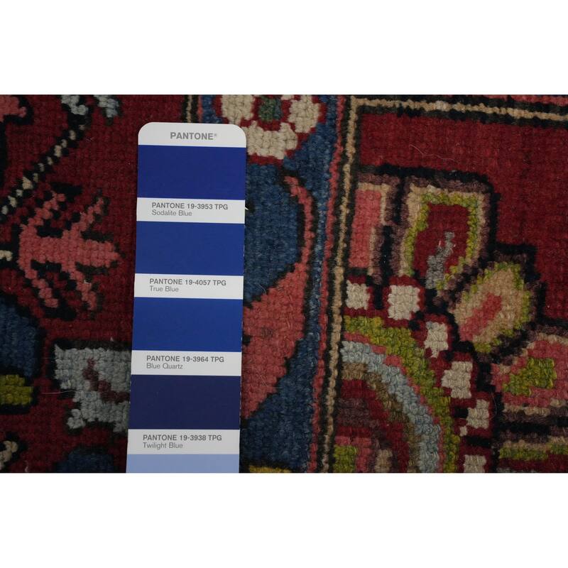 Hand Knotted Oriental 100% Wool Carpet Traditional Floral Red Bakhtiari Area Rug - 6' 8'' X 4' 7''