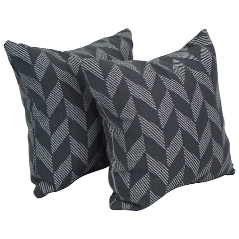 Blazing Needles 17-inch Square Throw Pillows (Set of 2)