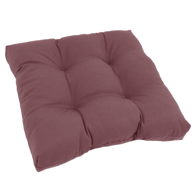 19-inch Twill Square Chair Cushion (Set of 1, 2, or 4) - 19" x 19" - Single - Grape