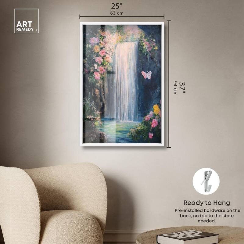Hidden Falls I Shadowbox by Art Remedy