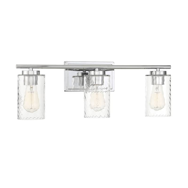 Meridian M80038 3 Light 24" Wide Bathroom Vanity Light with Swirl