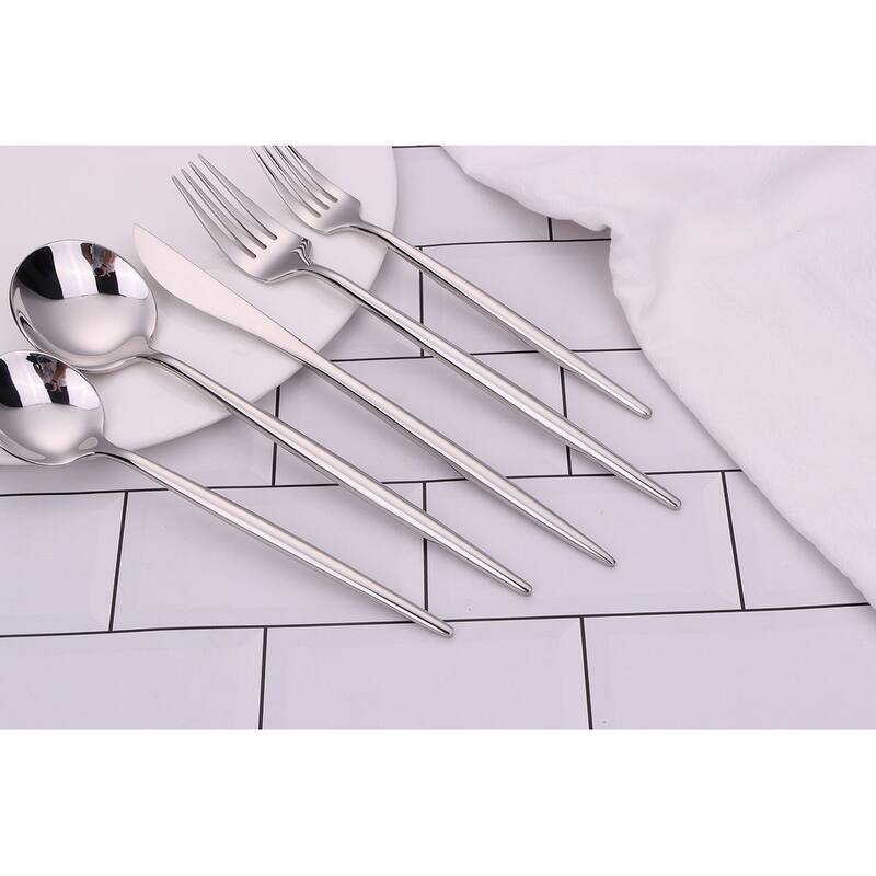 20 Pc Flatware Set Silver - Service For 4
