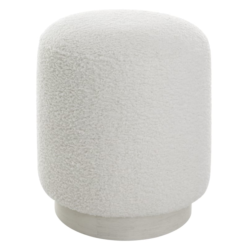 Uttermost Avila White Ottoman - White