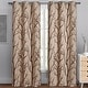 preview thumbnail 3 of 24, VCNY Home Kingdom Branch Blackout Curtain Panel - 40" x 84" Taupe