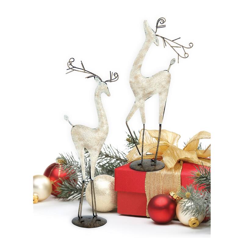 Graceful Reindeer Table Top, Set of 2