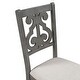 preview thumbnail 14 of 13, 5-Piece Round Dining Set with Hollow Chair Back