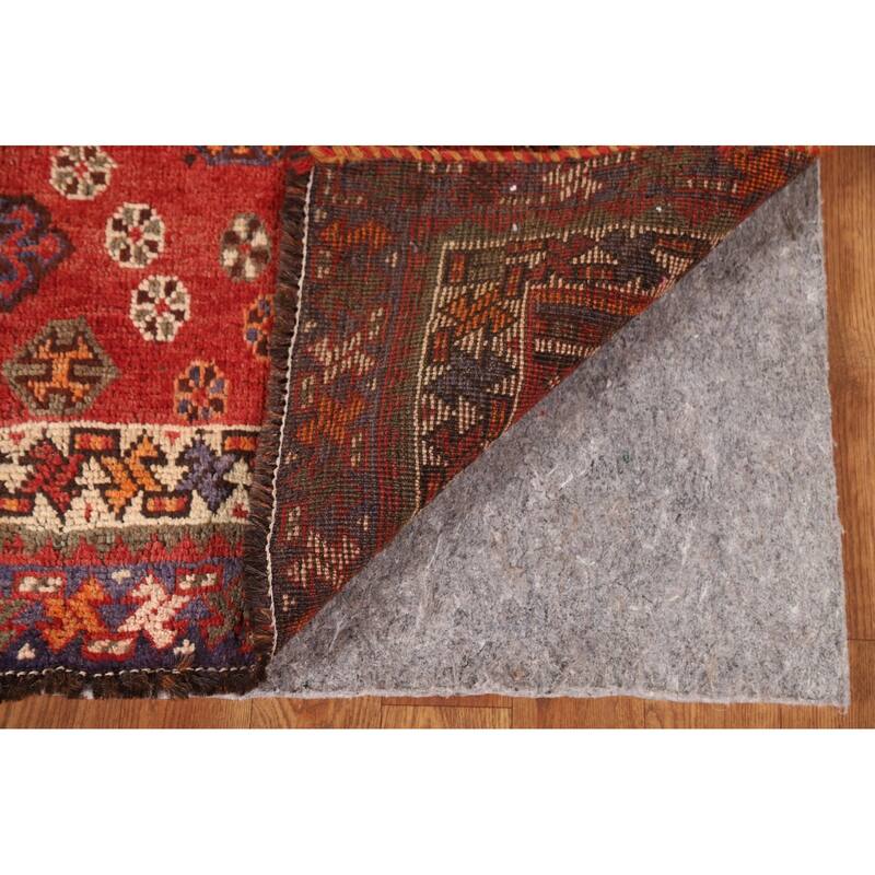 Vegetable Dye Qashqai Persian Antique Area Rug Handmade Wool Carpet 5
