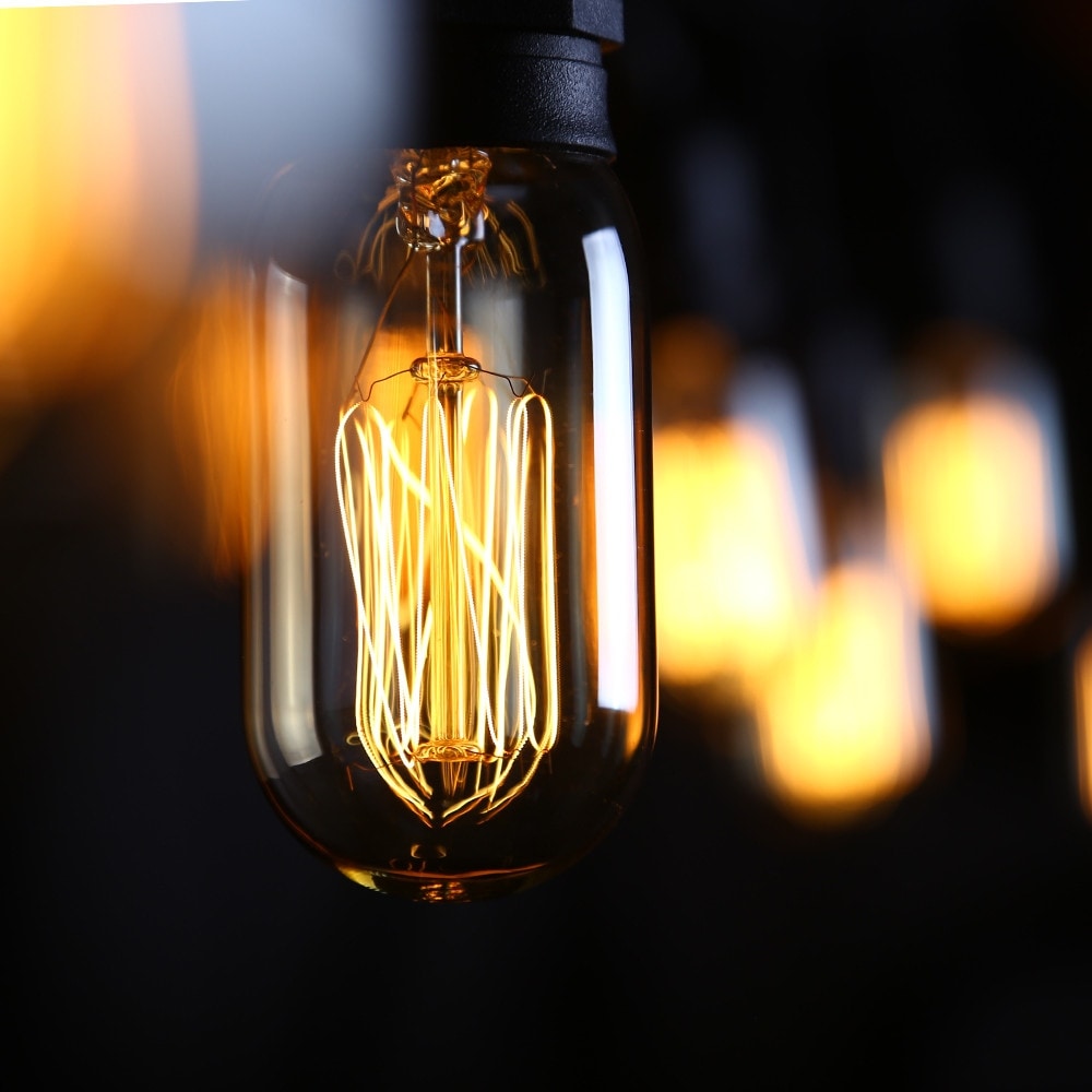 ROHSCE 6W ST64 E26 Vintage Edison LED Light Bulbs Yellow Gold Antique Filament Light For Decorate Dimmable 2200K Amber Glass Warm Color 1 Pack
