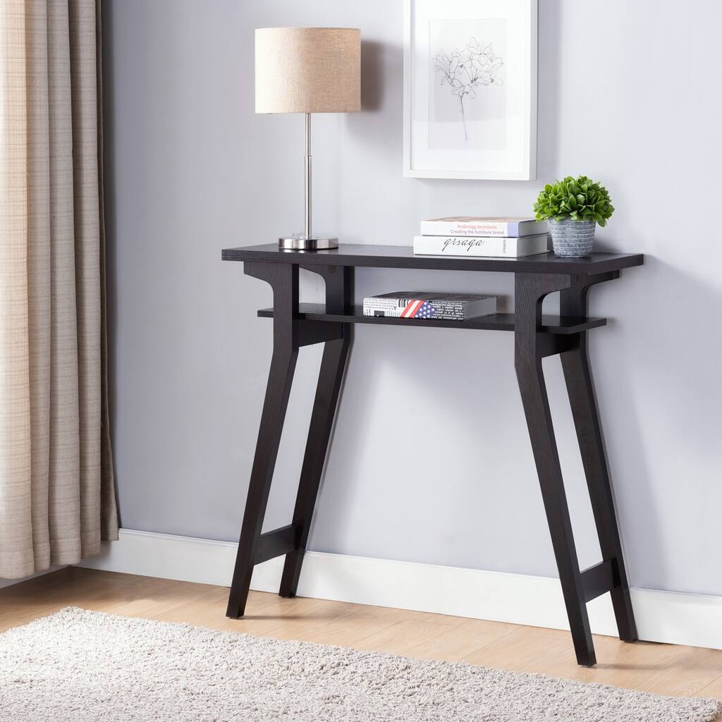 Stylish Compact Console Table for Any Space in Red Cocoa