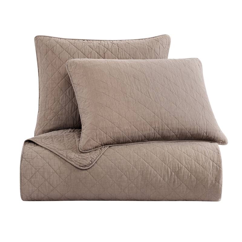 Indigo Hill by HiEnd Accents Cotton Comfort Shabby Chic Bedding Lightweight 3 Piece Quilt Set