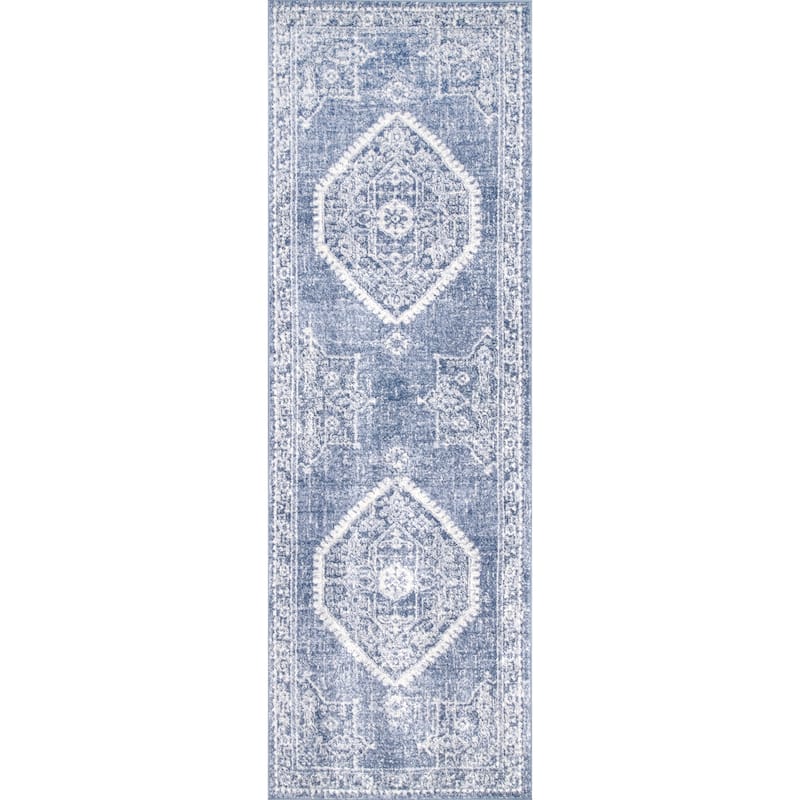 Nuloom Traditional Vintage Medallion Marg Area Rug