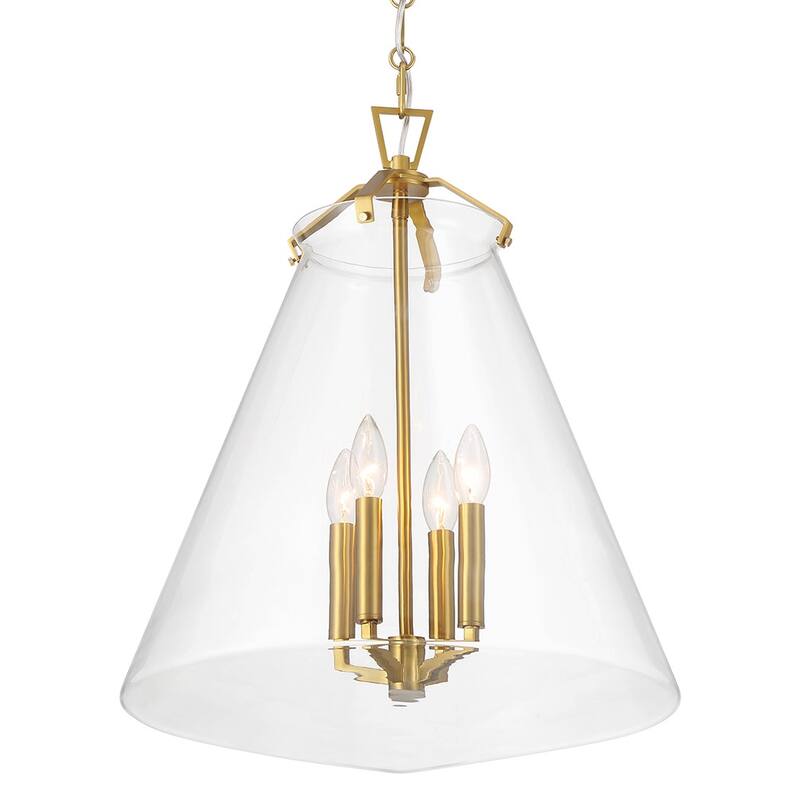 Crystorama Lighting Group VSS-7018 Voss 4 Light 18" Wide Taper Candle - Luxe Gold