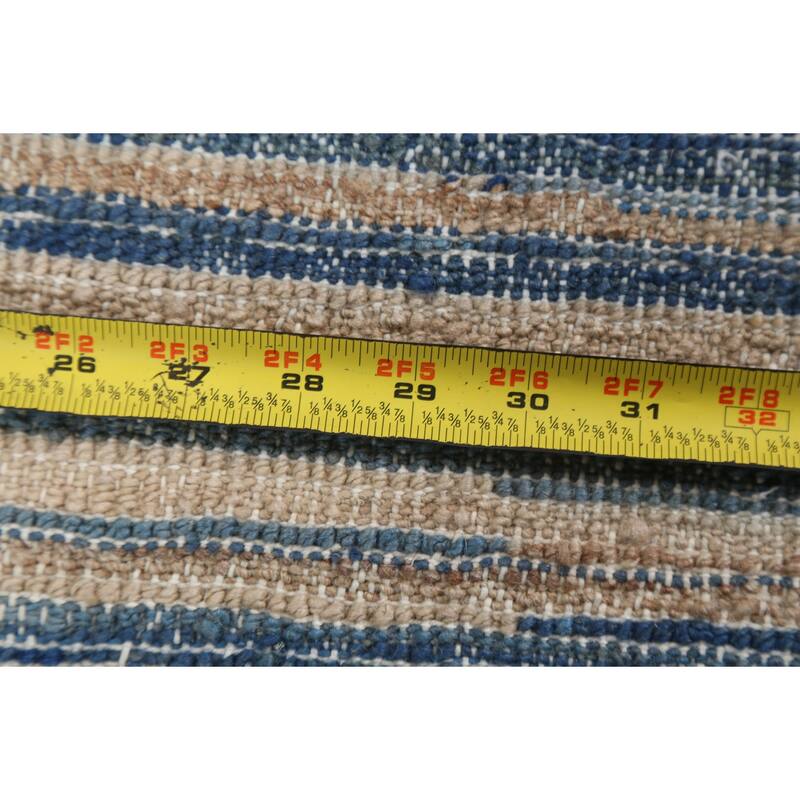 Blue Contemporary Gabbeh Kashkoli Oriental Area Rug Wool Hand-knotted - 2'9" x 4'0"