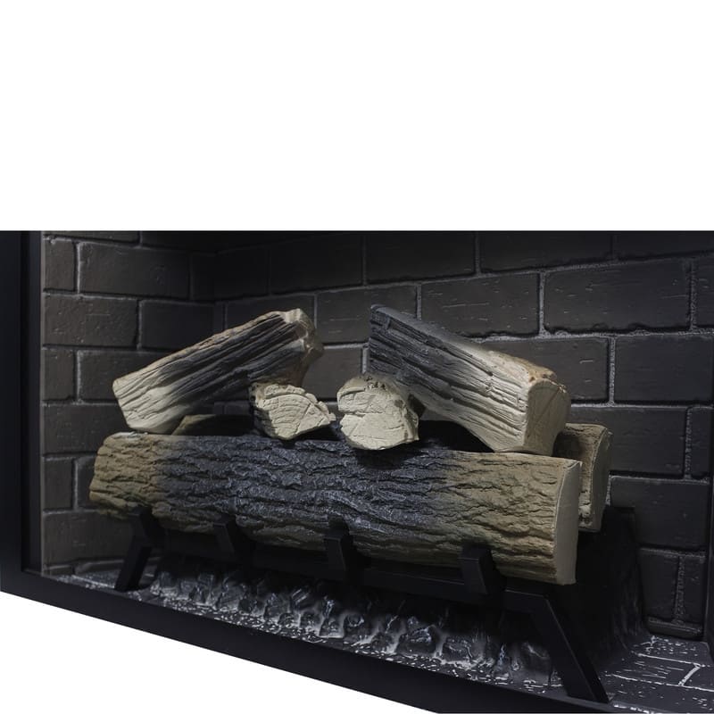 18/23/33 Inch Electric Fireplace Insert Ultra Thin Heater with Set Realistic Flame Touch Remote Control Overheating Protection