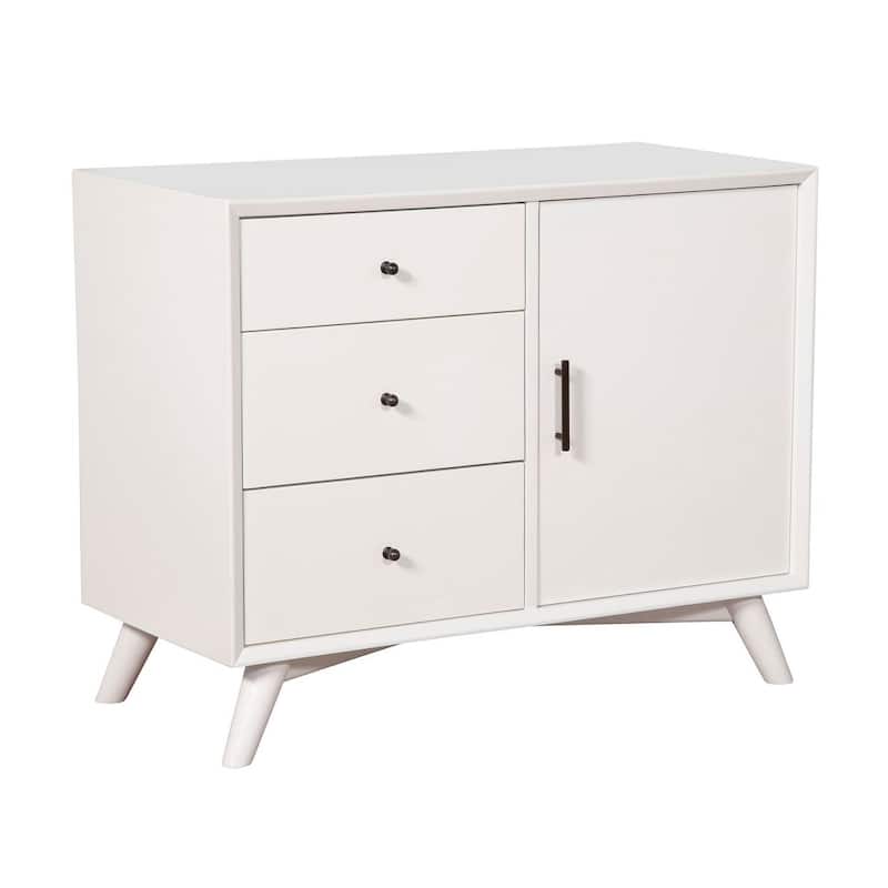 Flynn Wood Accent Cabinet in White