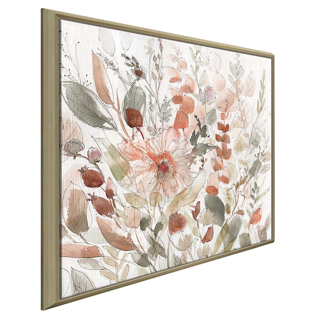 "Wild Blush Garden" Print on Floating Canvas