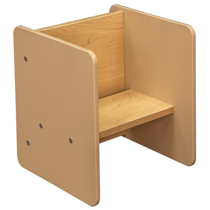 Tot Mate Laminate Activity Cube - 13" x 14" x 15", Set of 2, Assembled - Maple