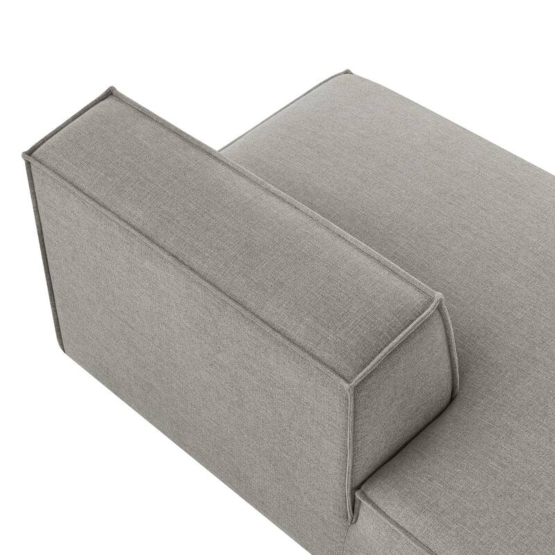 Restore Performance Fabric Upholstered Left-Facing Armless Modular Chaise