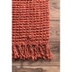 preview thumbnail 36 of 46, Brooklyn Rug Co Delilah Solid Chunky Jute Tassel Area Rug