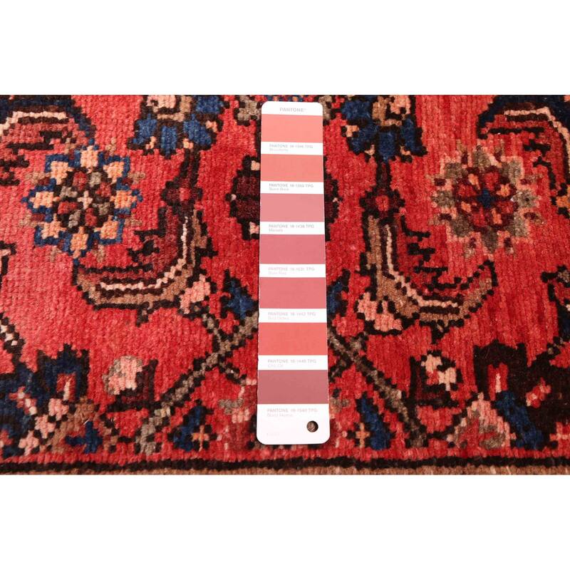 ECARPETGALLERY Hand-knotted Andelz Light Red Wool Rug - 2'11 x 9'3