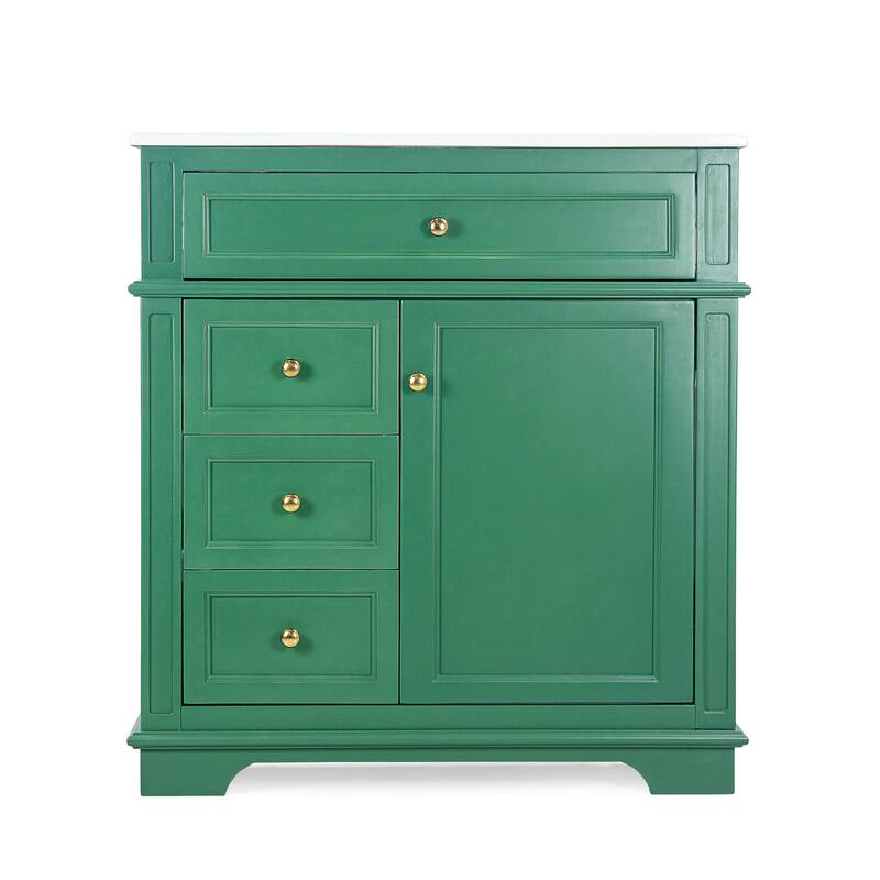 Christopher Knight Home - Beauchamp Freestanding 30-Inch Bathroom Vanity with Sink and Ample Storage