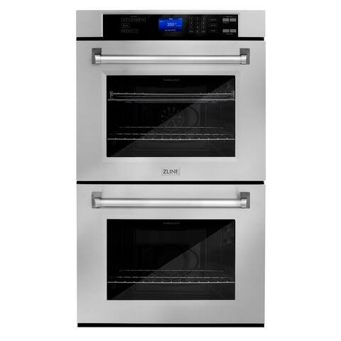 ZLINE 30" Professional Double Wall Oven with Self Clean and True Convection in Stainless Steel (AWD-30)