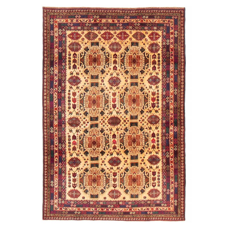 Teimani Ivory Rug 3'10" x 5'11" - 3'10 x 5'11 - Ivory - 3'10 x 5'11