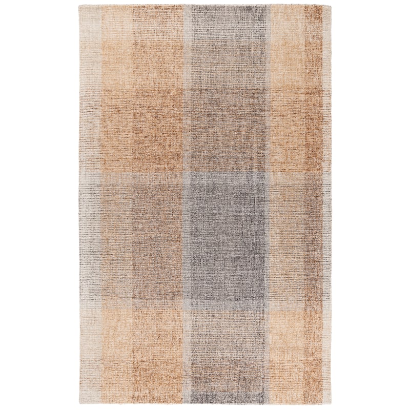 SAFAVIEH Handmade Metro Helle French Country Wool Rug - 6' x 9' - Light Brown/Blue
