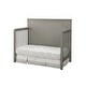 preview thumbnail 4 of 4, Emery 56" Wide Modern Convertible Crib Panel, Gray
