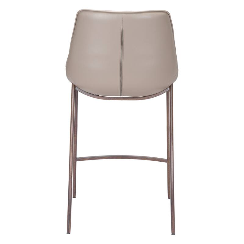 Magnus Counter Stool Brown & Walnut