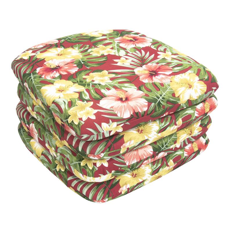 Outdoor Patio Chair Pad (Set of 4) - Yellow