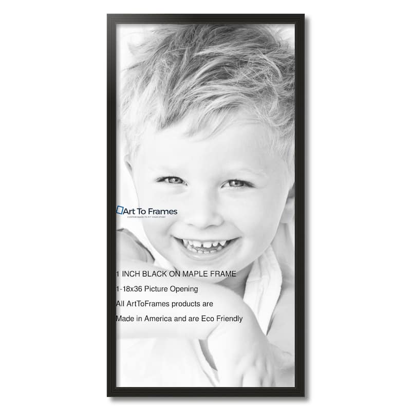 ArtToFrames Classic Waves 18x36 Inch Picture Frame, 1.00 Inch Wood Poster Frame Available in Multiple Colors (60823-18x36)