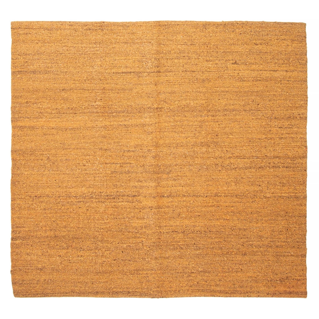 ECARPETGALLERY Flat-Weave Natural Orange Wool Tapestry Kilim - 6'3 x 6'8