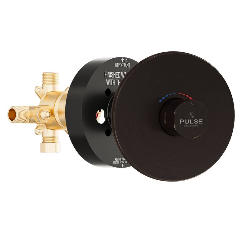 Diamond Line Pressure Balanced Shower Valve with Round Trim - Oil-Rubbed Bronze