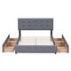 preview thumbnail 31 of 40, Queen Size Murphy Bed Wall Bed with Drawer and a set of Sockets & USB Ports, Pulley Structure Design for Kids Teens Adults