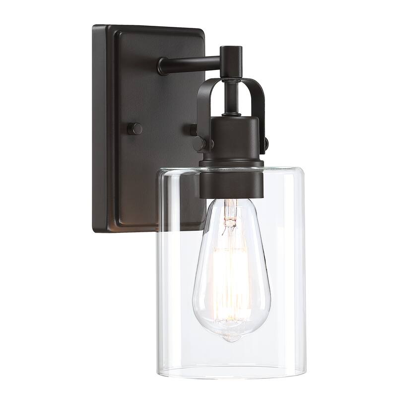 1-Light 4.7-in Modern Vanity Light - Bronze