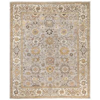 Serapi One-of-a-Kind Hand-Knotted Area Rug - Gray - 7' 10" x 9' 9"
