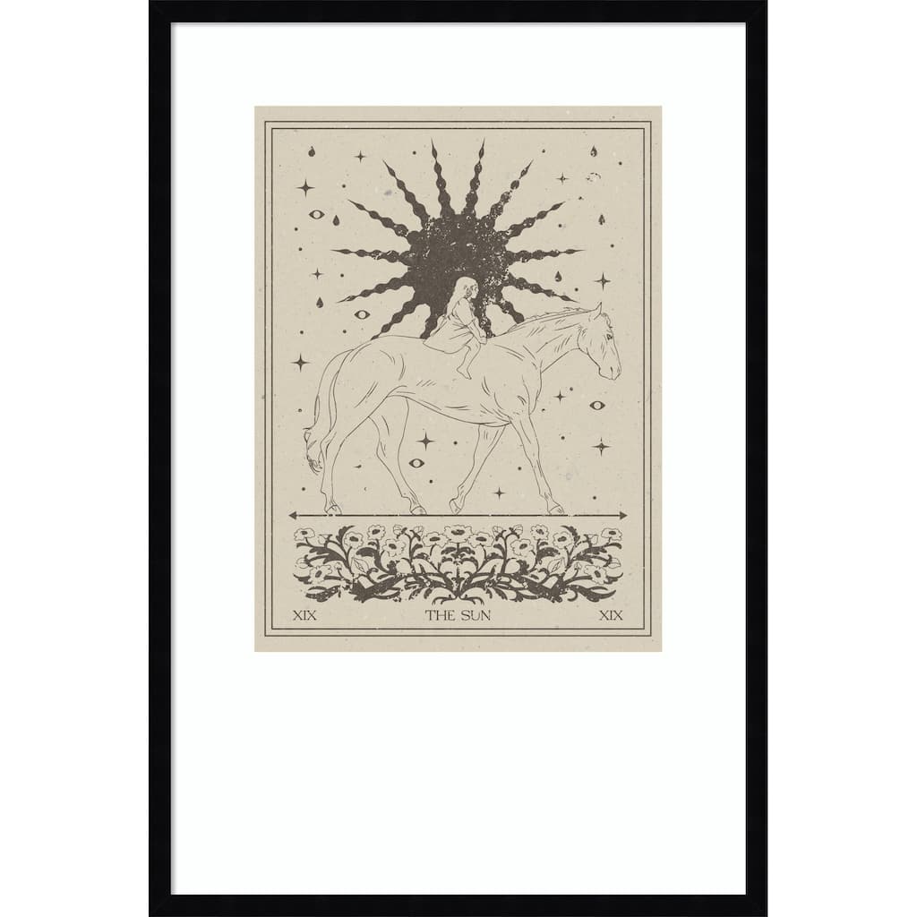 The Sun by Nktn Wood Framed Wall Art Print
