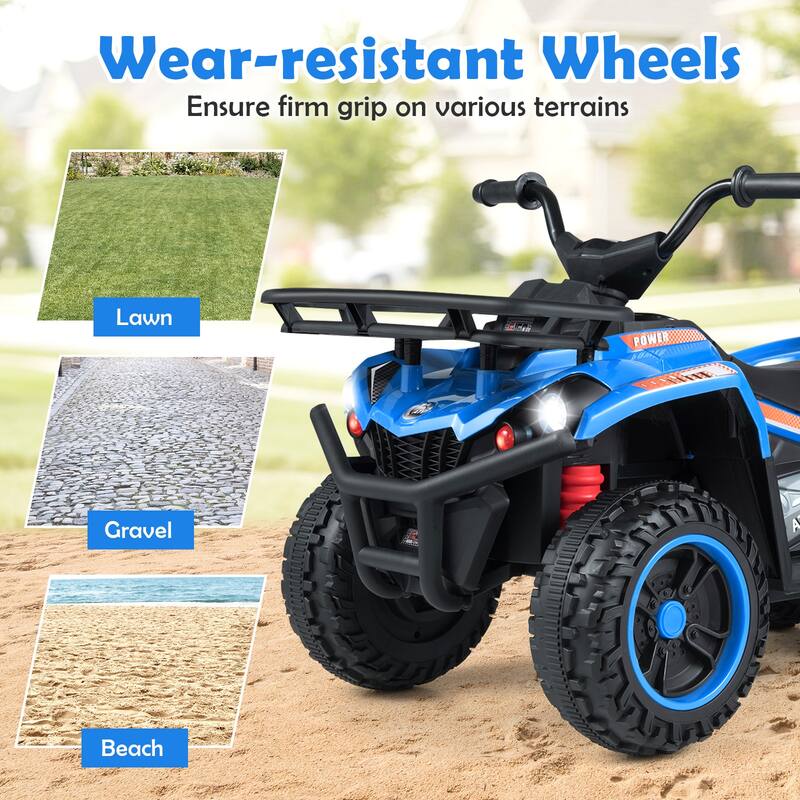 Gymax Electric ATV for Kids 24V 4-Wheeler Ride on Toy w/ Slow Start