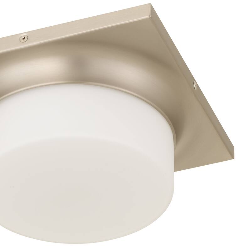 Aura 10" Brushed Nickel LED Flush Mount Ceiling Light