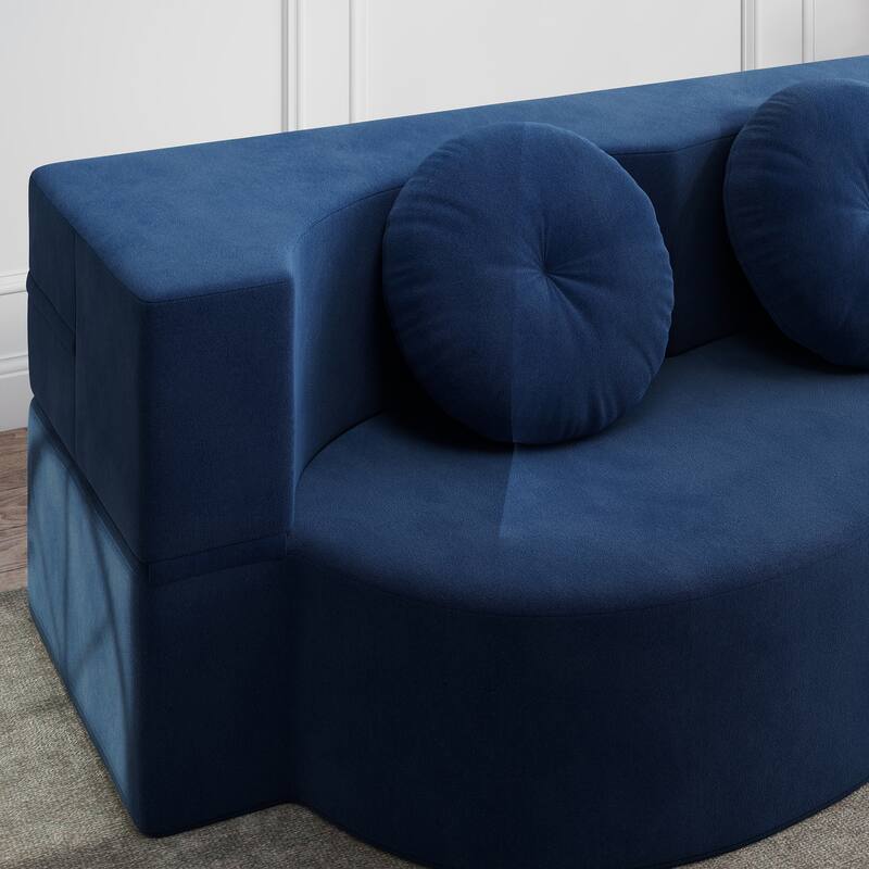 Folding Sofa Bed with Pillow, Twin Sleeper Sofa Couch, Loveseat Couch, Floor Folding Mattress, Convertible Lounge Chair