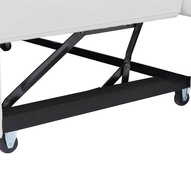 52.8" Adjustable Loveseat Sleeper, 3 USB Ports, 2 Pillows Included