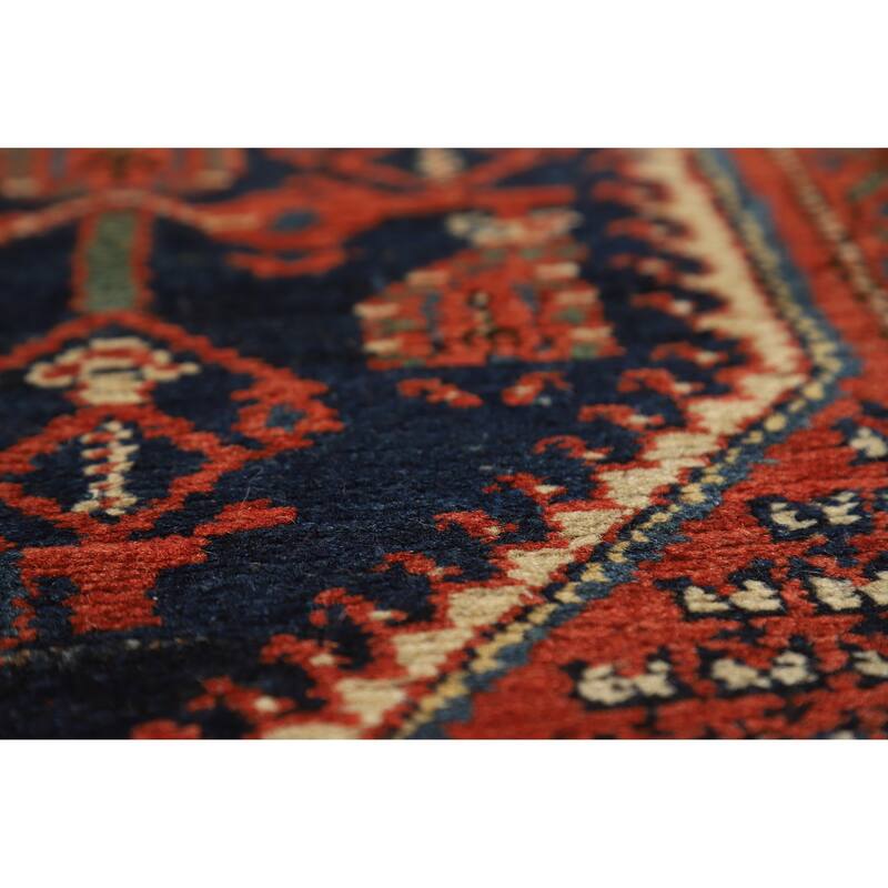 Vegetable Dye Malayer Persian Rug Hand-Knotted Wool Carpet - 4'8"x 6'4"