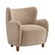 preview thumbnail 73 of 92, Bacho Fabric Wingback Accent Chair by GDFStudio