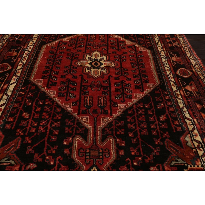 5x9'11'' Hand Knotted Wool Rust Malayer Traditional Plush Pile Rug - 5' x 9' 11''