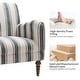 preview thumbnail 33 of 48, HULALA HOME Seip Modern Striped Arm Chair with Spindle Wood Legs Set of 2