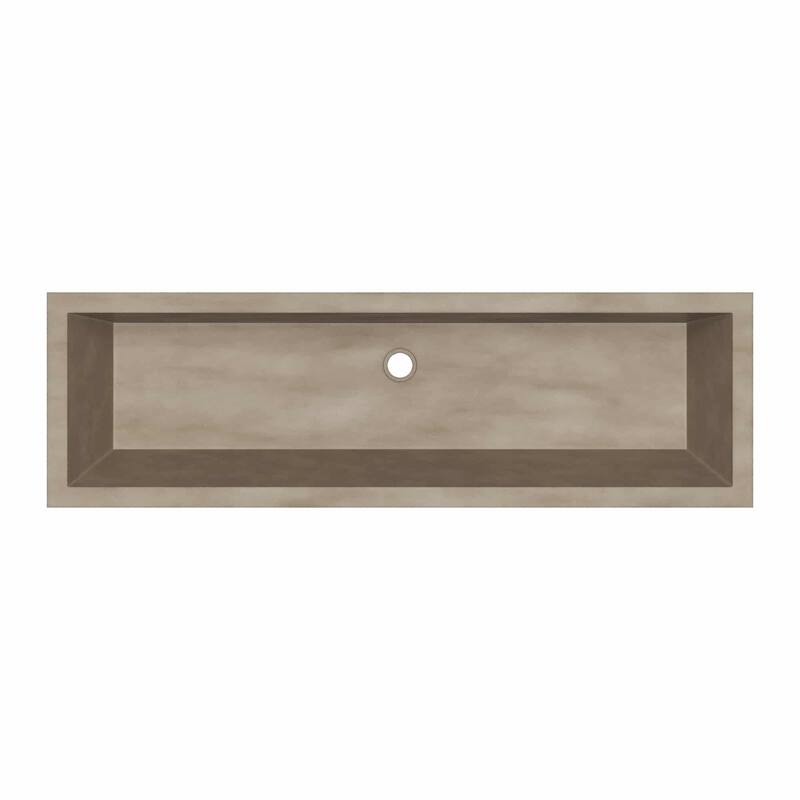 Native Trails NSL4915 NativeStone 49" Rectangular Concrete Undermount